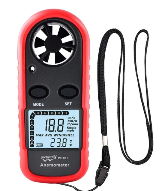 ET601:: Handheld Anemometer Digital Wind Speed Meter - {مقياس سرعة الهواء و الحرارة}